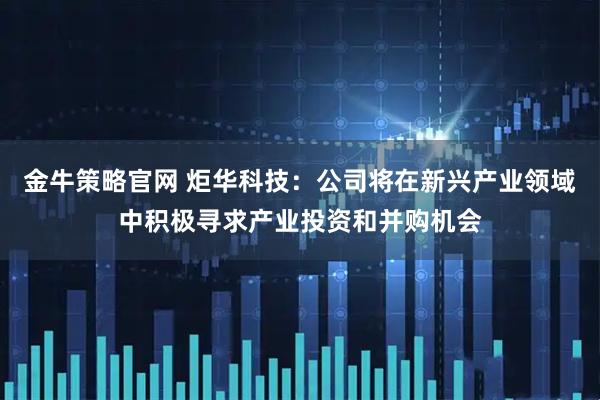 金牛策略官网 炬华科技：公司将在新兴产业领域中积极寻求产业投资和并购机会