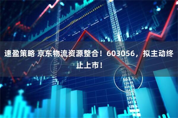 速盈策略 京东物流资源整合！603056，拟主动终止上市！